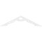 Ekena Millwork Pitch Cena Architectural Grade PVC Gable Pediment, 36"W x 9"H x 1"P (6/12) GPP036X009X100CEN - alternate 2